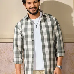 OTTO Men Checked Casual Shirt-image-10