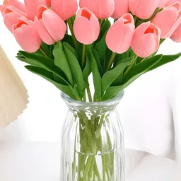ARTSY Pink 5 Pieces Tulip Artificial Flower-picture-26