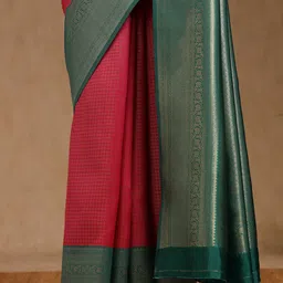 Soch Ethnic Motifs Woven Design Zari Saree image 4