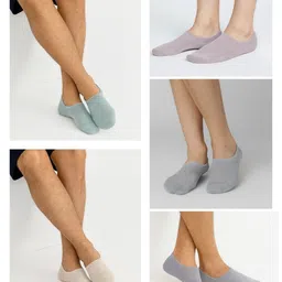 SAZARA Men Pack of 5 Cotton Ankle Length Socks-picture-27