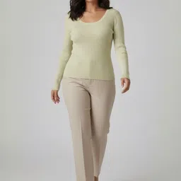 DELAN Women Ribbed Woollen Pullover image 5