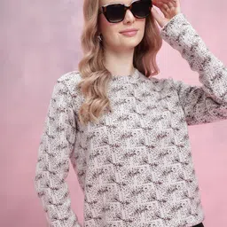 DressBerry Women Self Design Pullover-image-82