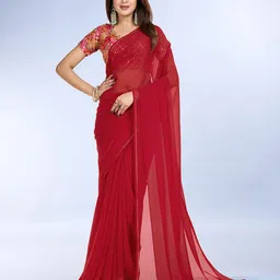 Mitera Solid Saree image 5