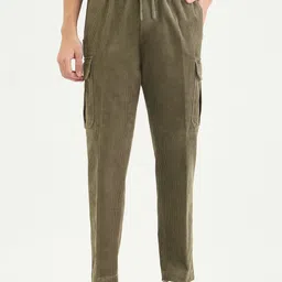 Antony Morato Men Textured Straight Fit Trousers-picture-34