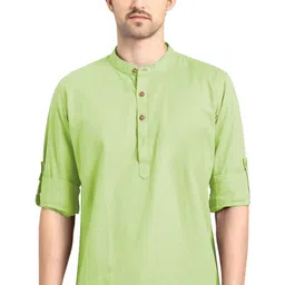 Go Stylish Men Mandarin Collar Long Sleeves Kurta-image-94