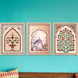 walllane Traditional Wall Art With Frame Home Decor Wall Painting For Living Room Office Bedroom image 4