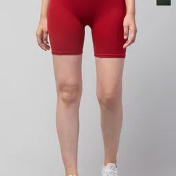 CKARFE Women Pack of 2 Skinny Fit Mid-Rise Cycling Sports Shorts-picture-33