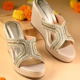 Rocia Embellished Party Wedge Sandals-picture-40
