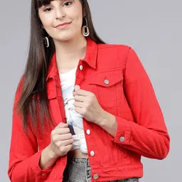 Tokyo Talkies Women Denim Jacket-image-94