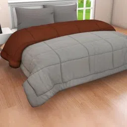 Doristyle Multi 500 GSM Checked Microfiber Double Bed Comforter image 3