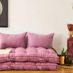 SKANDA FAB 2-Pcs Purple Rectangle Shaped Pure Cotton Pre-FilledCushions-image-16