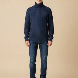 Mast & Harbour Men Cable Knit Pullover-picture-16
