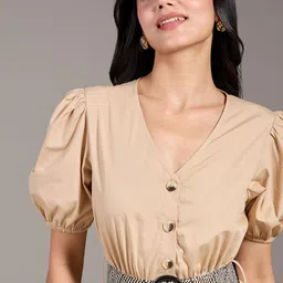 20Dresses Puff Sleeve A-Line Midi Dress image 2