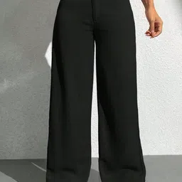 BAESD Women Relaxed Straight Leg High-Rise Trousers-picture-34