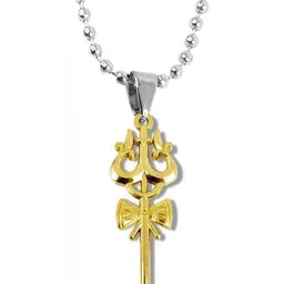 Utkarsh Gold-Plated Geometric Pendants with Chains-picture-14