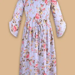 Wish Karo Floral Print Chiffon Fit & Flare Dress-image-91