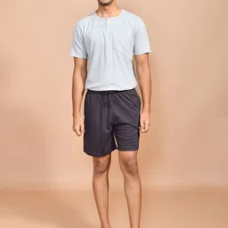 SKYKNIT Men Solid Mid-Rise Running Shorts image 4