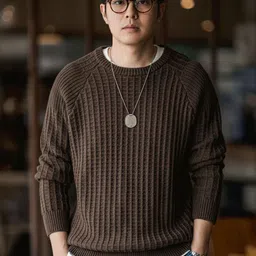 fashlook Men Ribbed Woollen Pullover-picture-33