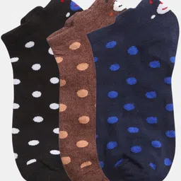 N2S NEXT2SKIN Women Pack Of 3 Classic Dots Cotton Ankle-Length Socks-picture-30
