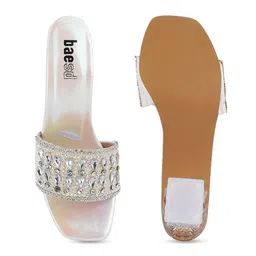 BAESD Embellished Party Block Sandals image 3