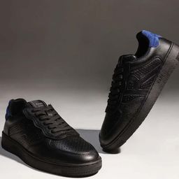 RARE RABBIT Men Perforations Round Toe Leather Sneakers-picture-41