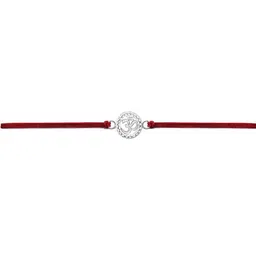 Parnika 92.5 Sterling Silver Thread Rakhi-picture-20