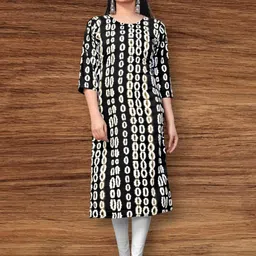 MANTRA DESIGNER Women Black Crepe Kurtas-image-84