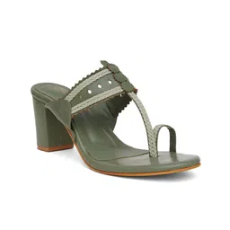 Try Me Women Ethnic - Embellished Block Heels Sandals image 2