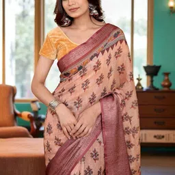 GULKEE FAB Floral Zari Saree image 2