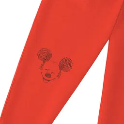 Nauti Nati Boys Red Joggers With Mickey Mouse Print image 5