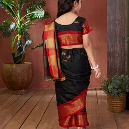 BAESD Woven Design Zari Silk Banarasi Saree image 3