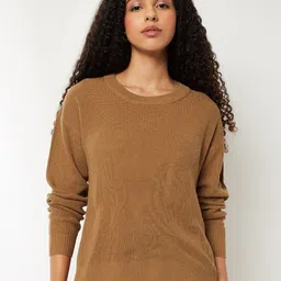 max Women Ribbed Pullover-image-12