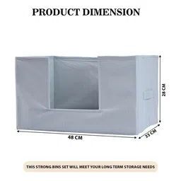 Kuber Industries Grey 2 Pieces Drawer Organisers image 2