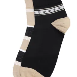 Arrow Men Pack Of 2 Striped Pure Cotton Ankle-Length Socks image 4