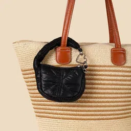 SALTY Black Mini Quilted Puff Bag Charm-picture-35