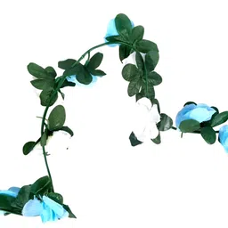 apka mart Blue 2 Pieces Hanging Rose Artificial Flowers image 4