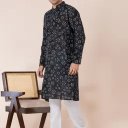 DEVOILER Men Printed Kurta image 2