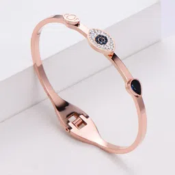 Designs & You Women Crystals Rose Gold-Plated Bangle-Style Bracelet-picture-33