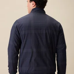 Parx Men Mock Collar Solid Bomber Jacket image 5