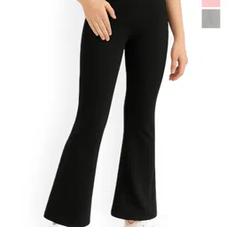 EZEE SLEEVES Girls Pack Of 3 Mid-Rise Trousers-picture-36
