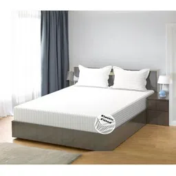 WELLNEST Unisex White Bedsheets image 2