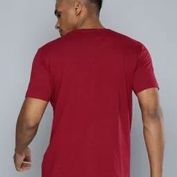 HRX by Hrithik Roshan Men Printed Pure Cotton Applique T-shirt image 4