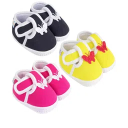 NESKA MODA Unisex Set Of 3 Cotton Booties image 1