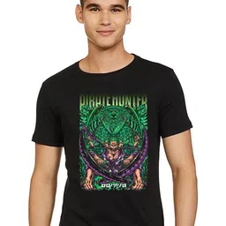 BAESD Men Printed Raw Edge T-shirt image 1