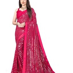 FashionsEye Embellished Pure Georgette Saree-picture-39