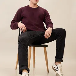 Parx Men Solid Full Sleeve Sweatshirt image 4