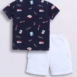 LITTLE NINJA Boys Printed T-shirt with Shorts image 5