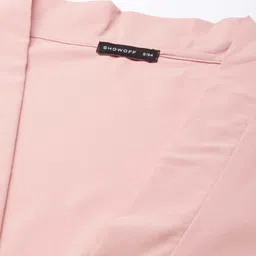 SHOWOFFFF Puff Sleeve Crepe Wrap Crop Top image 5