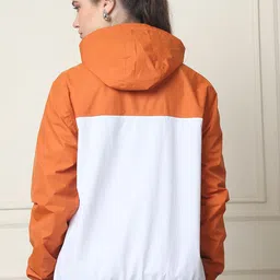 HOUSE OF VEDAS Color Blocked Waterproof Hooded Rain Jacket image 4