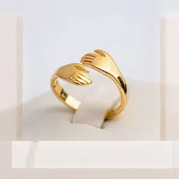 Teeragaj Hug Shaped Adjustable Finger Ring image 2